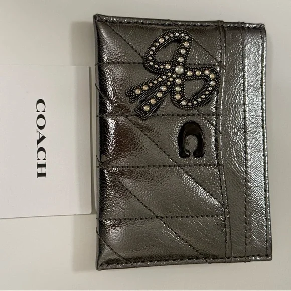 COACH  Metallic Card Holder - Picture 4 of 5
